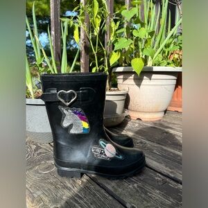 George Girls' Rachel Faux Fur Lined Rain Boots
